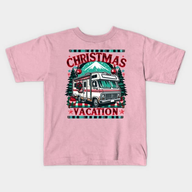 Christmas Vacation Kids T-Shirt by AlephArt